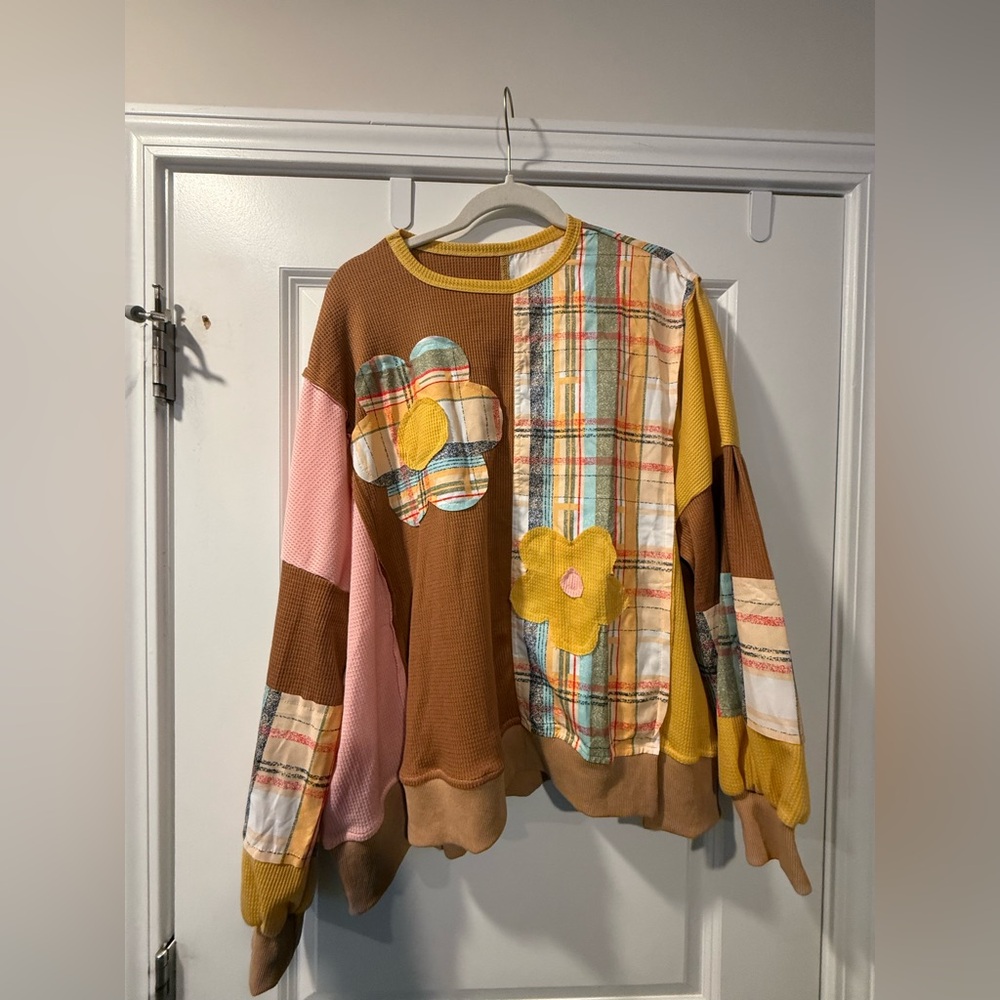 Floral Patchwork Women's Sweatshirt